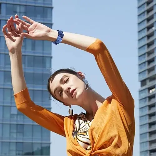 FTYQUEE Scrunchies 16mm 18mm 19mm 20mm 22mm Quick Release Replacement Wristband bilan mos keladi, erkaklar va ayollar uchun cho'ziluvchan tasmali mato tasmalari - 5