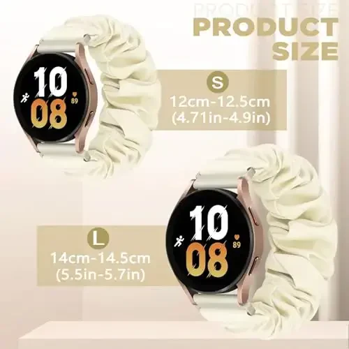 FTYQUEE Scrunchies Watch Bands 16mm, 18mm, 19mm, 20mm, 22mm tez chiqariladigan almashtirish bilaguzuklari, erkaklar va ayollar uchun cho‘ziluvchan tasmali mato tasmalar - 3