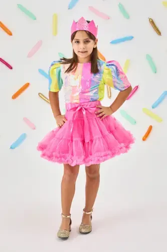 Fuchsia Girls Tutu Skirt - Bonita-Fuchsia - 1