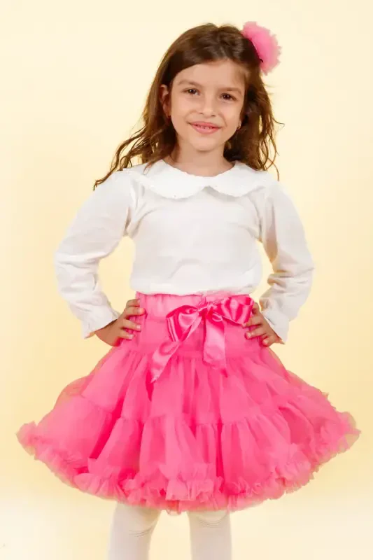 Fuchsia Girls Tutu Skirt - Bonita-Fuchsia - 2