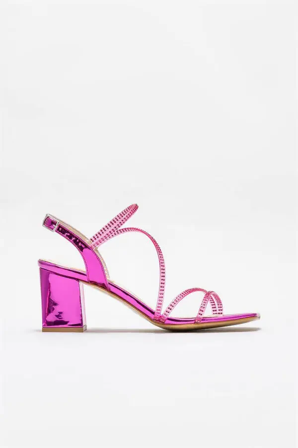 Fuchsia Women's Heeled Sandals - 1