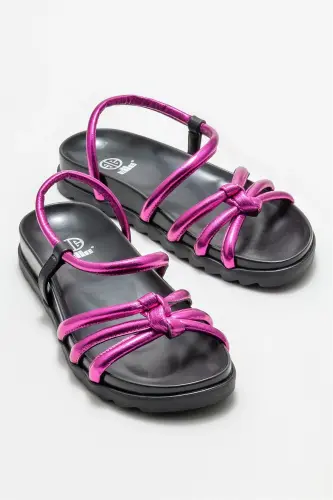 Fuchsia Women's Sport Sandals - ELLE SHOES (1)