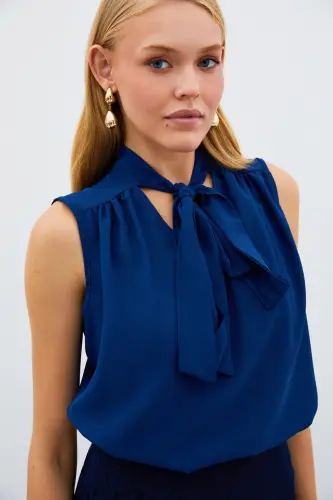 Fularli Yengsiz Bluz - LOJUVERD-LOJUVERD - 3