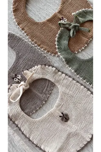 Fulda Organic Muslin Apron Set of 4, 100% Cotton - DUT PROJECT (1)