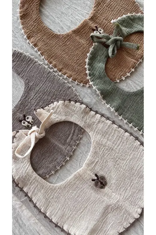 Fulda Organic Muslin Apron Set of 4, 100% Cotton - 2