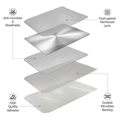 Fulgamo 2Pack Yopishtiruvchi Telefon cho'ntagi, uyali telefon uchun yopishtiriladigan karta hamyoni qopqog'i, iPhone, Android va barcha smartfonlar uchun kredit kartalari/ID karta ushlagich stikeri-qora va kulrang - 3