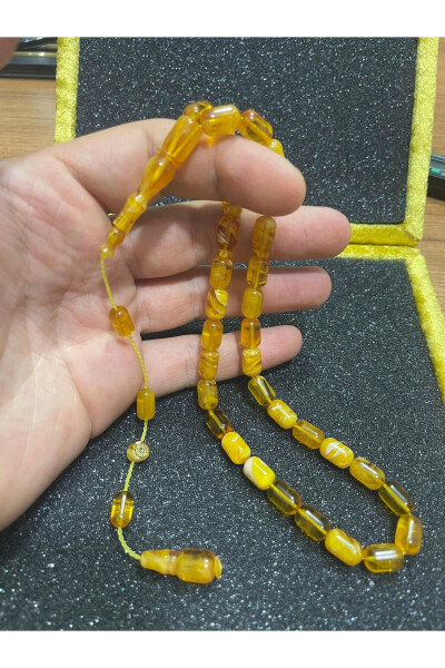 Full Amber Rosary with Perfect Alignment by Erkan Çubukçu Master, Comes in a Box - 2