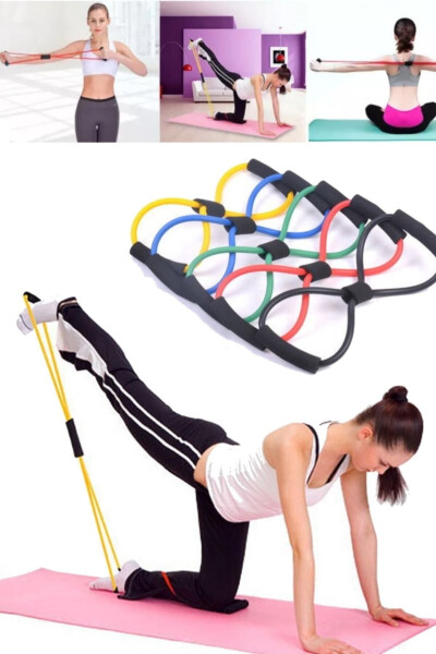 Full Body Resistance Band for Legs, Arms, Shoulders, Back, Home and Office Use, Pilates Exercise Pro - 9