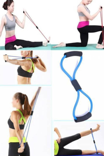 Full Body Resistance Band for Legs, Arms, Shoulders, Back, Home and Office Use, Pilates Exercise Pro - 12