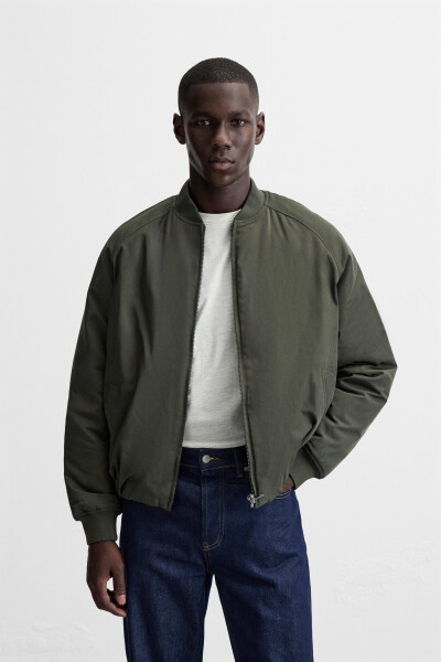 Full bomber jacket, green - 11