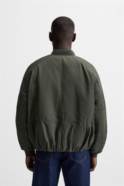 Full bomber jacket, green - 12