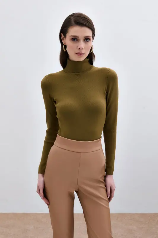 Full Fisherman Knit - Mold Green-MOLD GREEN - SATEEN