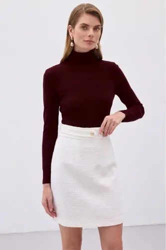Full Fisherman Knitwear - Dark Burgundy - Dark Burgundy - 5