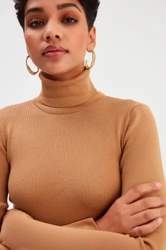 Full Fisherman Sweater - Mink - 1