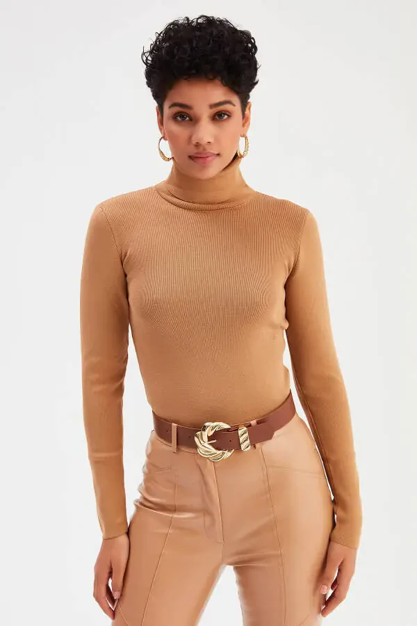 Full Fisherman Sweater - Mink - 2