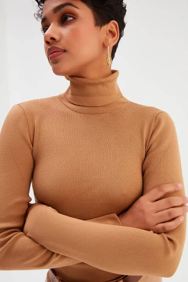 Full Fisherman Sweater - Mink - 3