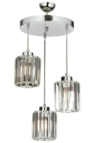 Full Moon 3-Piece Y-12 Crystal Stone Pendant Chandelier - İSTANBUL AVIZE