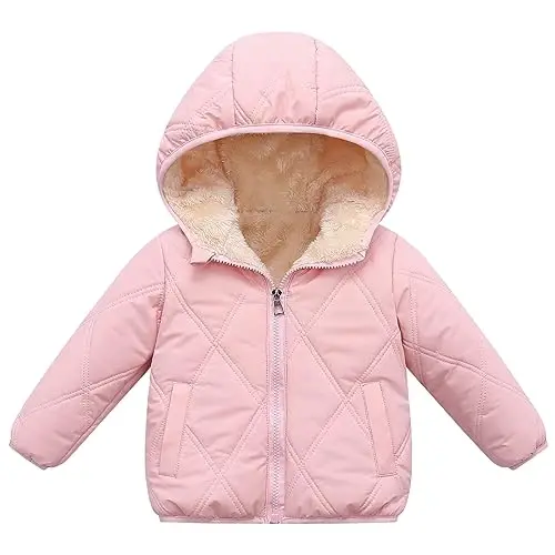 Fumdonnie Baby girls winter coats toddler outerwear snow jackets infant boys warm clothes 
