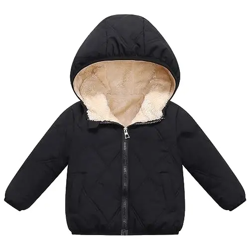 Fumdonnie Baby girls winter coats toddler outerwear infant boy snow jackets | Unisex baby boys girls hoodie snow suit well with sweaters kids rain snowsuit 12-18, 18-24 months, 1t, 2t, 3t, 4t, 5t options 