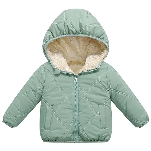 Fumdonnie Baby girls winter coats toddler outerwear snow jackets infant boys warm clothes 