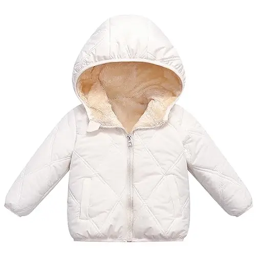 Fumdonnie Baby girls winter coats toddler outerwear snow jackets infant boys warm clothes - 1