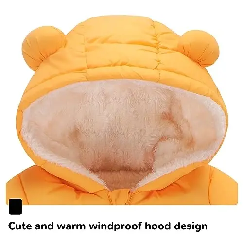 Fumdonnie Newborn Baby Girls Fleece Outerwear Jacket Toddler Winter Coat Infant Clothes - FUMDONNIE (1)