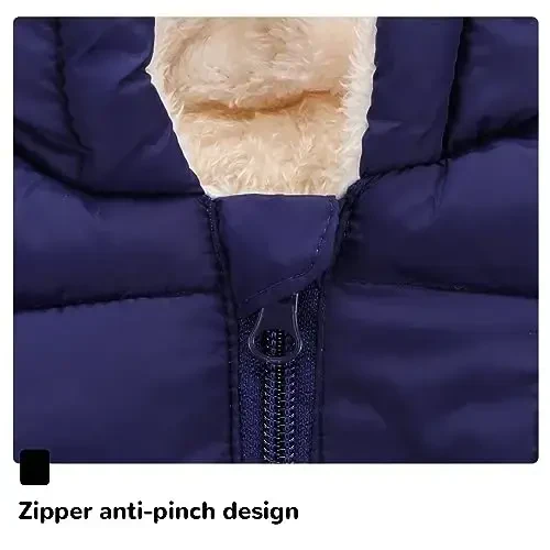 Fumdonnie Newborn Baby Girls Fleece Outerwear Jacket Toddler Winter Coat Infant Clothes - 3