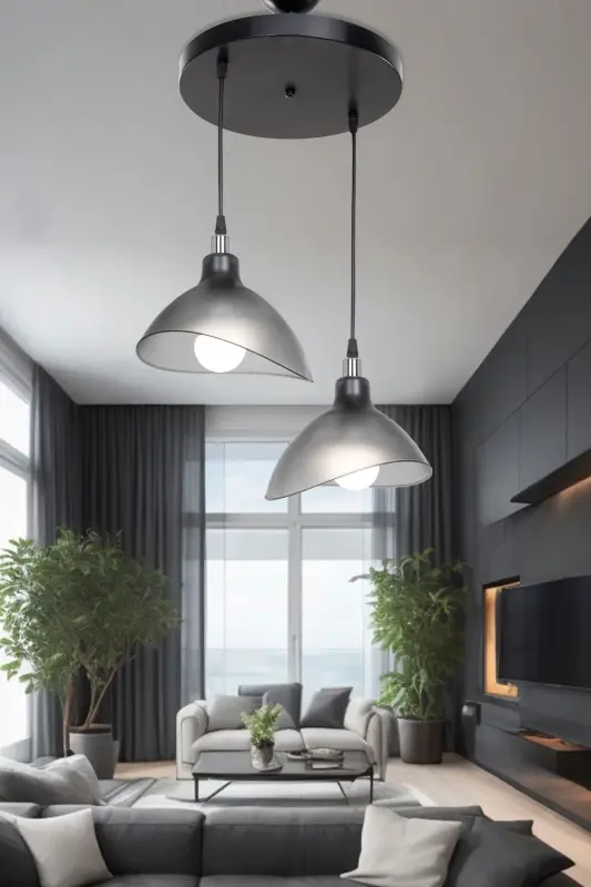 Füme Sarkıt Avize Yatak Odası Salon Mutfak Koridor Lamba-Füme - AG LIGHTDESIGN