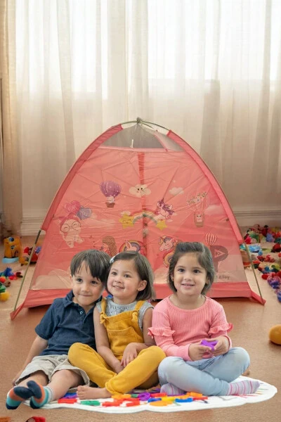 Fun & Safe Easy Setup Girl Play Tent 120x120x90 Cm / Pink - Modazone