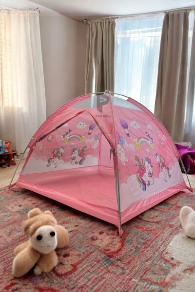 Fun & Safe Easy Setup Girl Play Tent 120x120x90 Cm / Pink - Modazone (1)