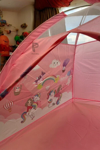 Fun & Safe Easy Setup Girl Play Tent 120x120x90 Cm / Pink - 6