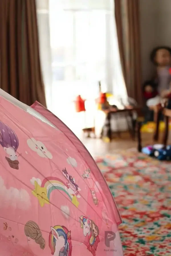 Fun & Safe Easy Setup Girl Play Tent 120x120x90 Cm / Pink - 7