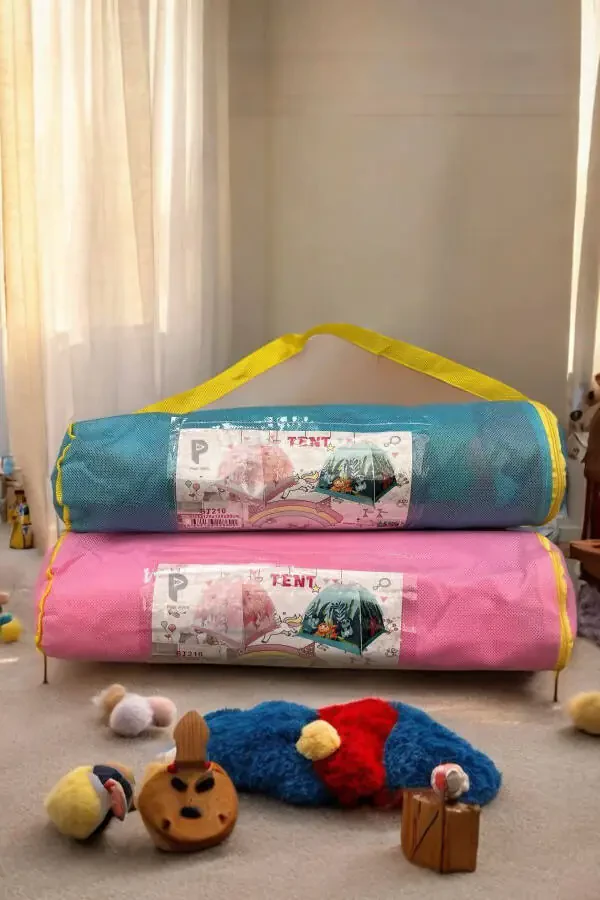 Fun & Safe Easy Setup Girl Play Tent 120x120x90 Cm / Pink - 8