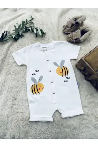 ФУНДУК БЕБЕ KIDS АРИ ДЕСЕН ЧИТЧИТЛИ КЫСА КОЛЛУ ШОРТ ТУЛУМ(ЗИБИН)%100 ПАМУК-БЕЯЗ - GLEAMY (1)