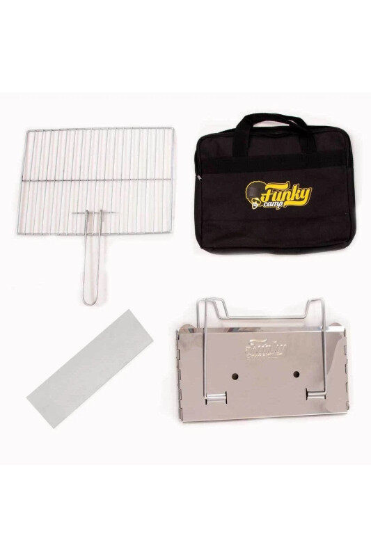 Funky Chaırs Paslanmaz Çelik Katlanır Kamp Ve Piknik Mangalı - 1