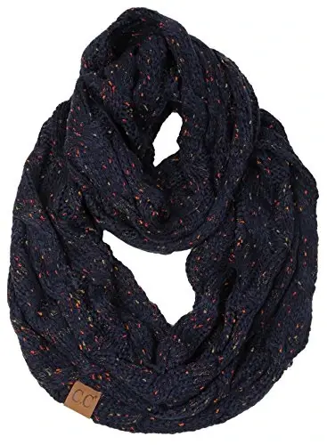 Funky Junque Infinity Scarf for Women – Oversized Chunky Winter Scarf, Colorful Fall Scarves, Soft Sweater Wrap Cozy Style - 1