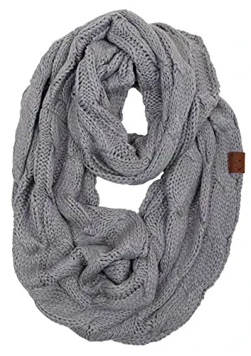 Funky Junque Infinity Scarf for Women – Oversized Chunky Winter Scarf, Colorful Fall Scarves, Soft Sweater Wrap Cozy Style - FUNKY