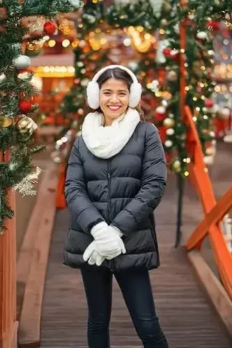 Funky Junque Infinity Scarf Ayollar Qishki Kabel Triko Aylanasi - Onalar Kuni Sovg'asi - 2