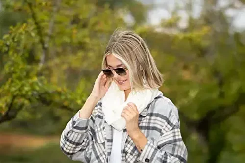 Funky Junque Infinity Scarf Ayollar Qishki Kabel Triko Aylanasi - Onalar Kuni Sovg'asi - 3