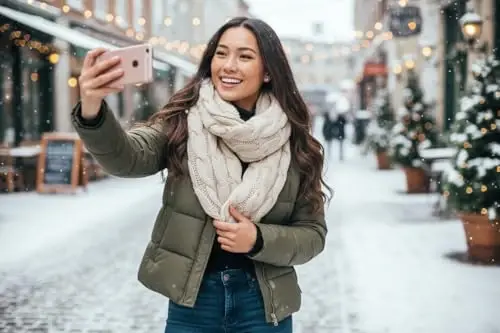 Funky Junque Infinity Scarf Ayollar Qishki Kabel Triko Doira O'rami - Onalar Kuni Sovg'asi - 1