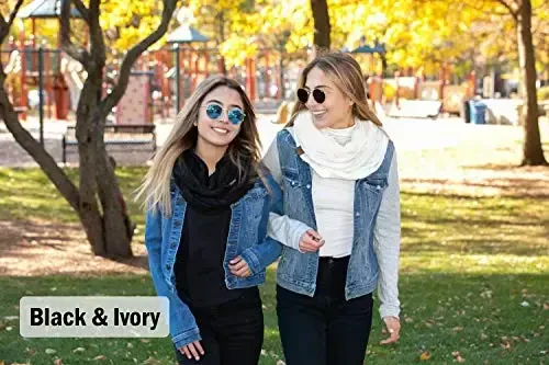 Funky Junque Infinity Scarf Ayollar Qishki Kabel Trikotaj Doira O'rash - Onalar kuni sovg'asi - 2