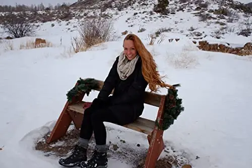 Funky Junque Infinity Scarf Ayollar Qishki Kabel Trikotaj Doira O'rash - Onalar Kuni Sovg'asi - 2