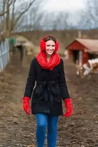 Funky Junque Infinity Scarf Ayollar Qishki Kabel Trikotaj Doira O'rash - Onalar kuni uchun sovg'a - 2