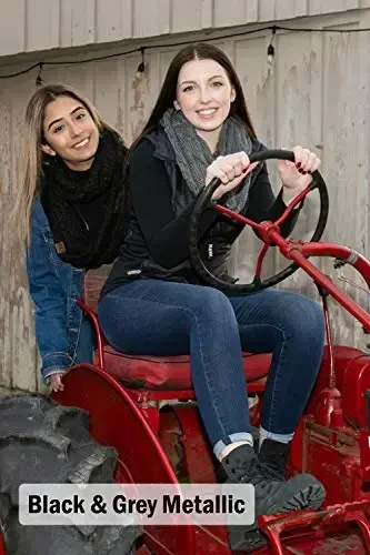 Funky Junque Infinity Scarf Ayollar Qishki Kabel Trikotaj Doira O'rash - Onalar kuni uchun sovg'a - 5