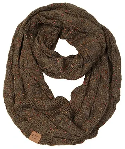 Funky Junque Infinity Scarf for Women – Oversized Chunky Winter Scarf, Colorful Fall Scarves, Soft Sweater Wrap Cozy Style - 1