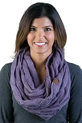Funky Junque Infinity Scarf for Women – Oversized Chunky Winter Scarf, Colorful Fall Scarves, Soft Sweater Wrap Cozy Style - 1