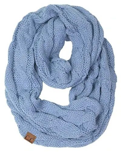 Funky Junque Infinity Scarf for Women – Oversized Chunky Winter Scarf, Colorful Fall Scarves, Soft Sweater Wrap Cozy Style 