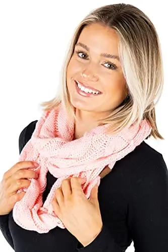 Funky Junque Infinity Scarf for Women – Oversized Chunky Winter Scarf, Colorful Fall Scarves, Soft Sweater Wrap Cozy Style 