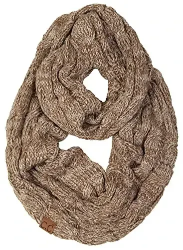 Funky Junque Infinity Scarf for Women – Oversized Chunky Winter Scarf, Colorful Fall Scarves, Soft Sweater Wrap Cozy Style - 1