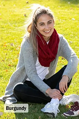 Funky Junque Infinity Scarf Women Winter Cable Knit Circle Wrap - Mother's Day Gift - 6